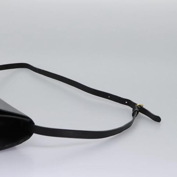 CELINE Circle Shoulder Bag Leather Black Gold - Picture 9 of 13